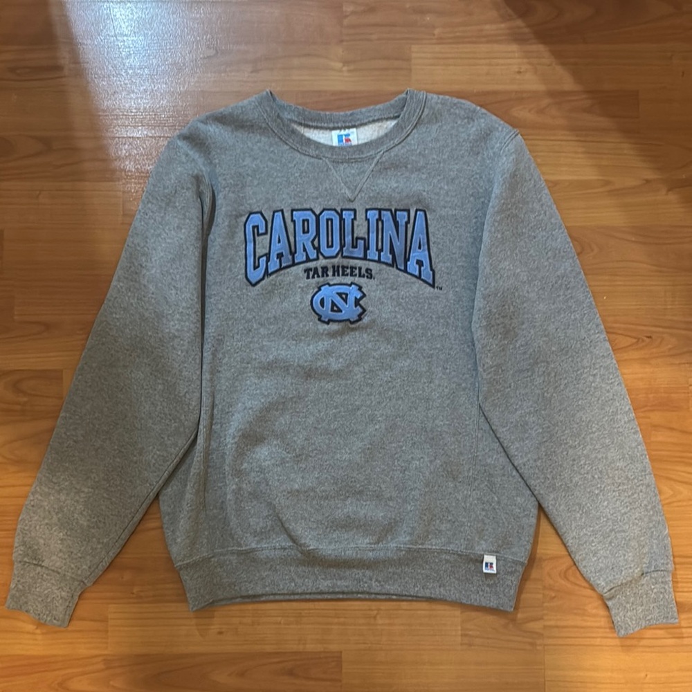 Russell Athletic Gray Carolina Crewneck Sweater Size M